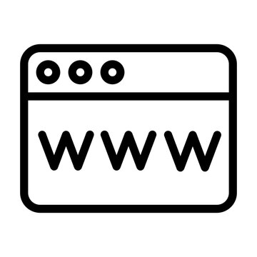 domain icon - outline style