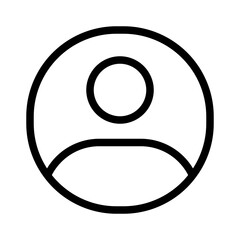 user icon - outline style