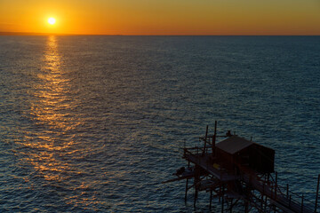 Beach of Termoli, city in Campobasso province, Molise, Italy