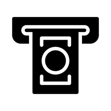 withdraw icon - solid style