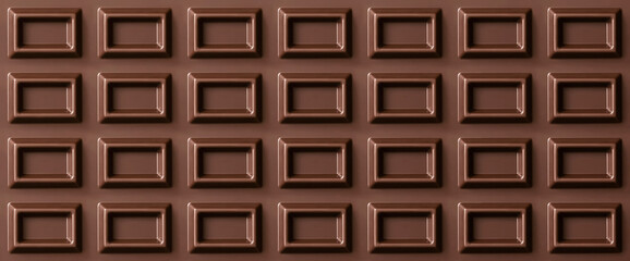 Chocolate bar background or texture. 板チョコの背景またはテクスチャ。