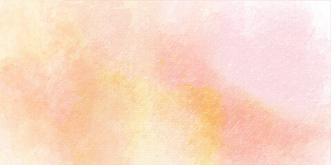 Abstract design watercolor picture painting illustration background. abstract watercolor background. abstract watercolor background with splashes Orange ink and watercolor textures on white paper back