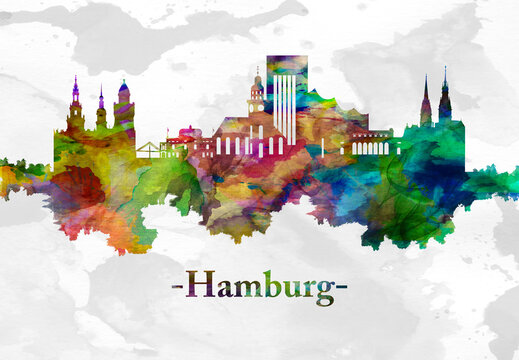 Hamburg Germany skyline
