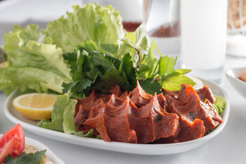 meat with vegetables