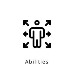 Abilities icon in vector. Logotype