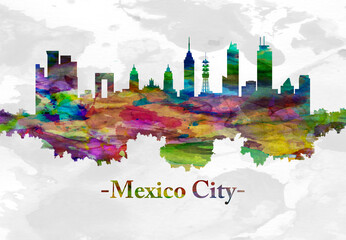 Mexico City Mexico skyline