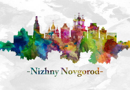 Nizhny Novgorod Russia skyline