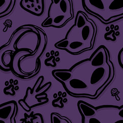 pattern cat alien