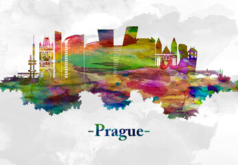 Prague Czech Republic skyline