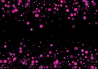 Purple Glitter Vector Texture on a Black. Purple Glow Pattern.