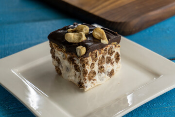 No Bake Cereal Bars. food concept 