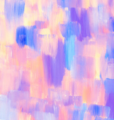 Colorful pastel acrylic brush texture painting abstract background. Handmade, organic, original with high resolution scanned file technique.