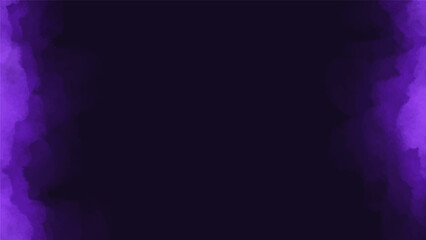 colorful purple smoke watercolor cloud abstract black background vector