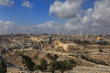 Fototapeta na wymiar The view of Jerusalem