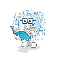 tooth with foam geek cartoon. cartoon mascot vector