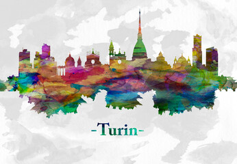 Turin Italy Skyline