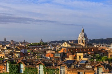 Fototapeta na wymiar The view of Rome in morning.