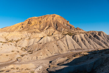 Barranco de Las Salinas in the desert of Tabernas, Almería province, Andalusia