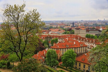 Fototapeta na wymiar The view of Prague.