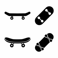 Skateboard Icon Design Vector Logo Template Illustration Sign And Symbol
