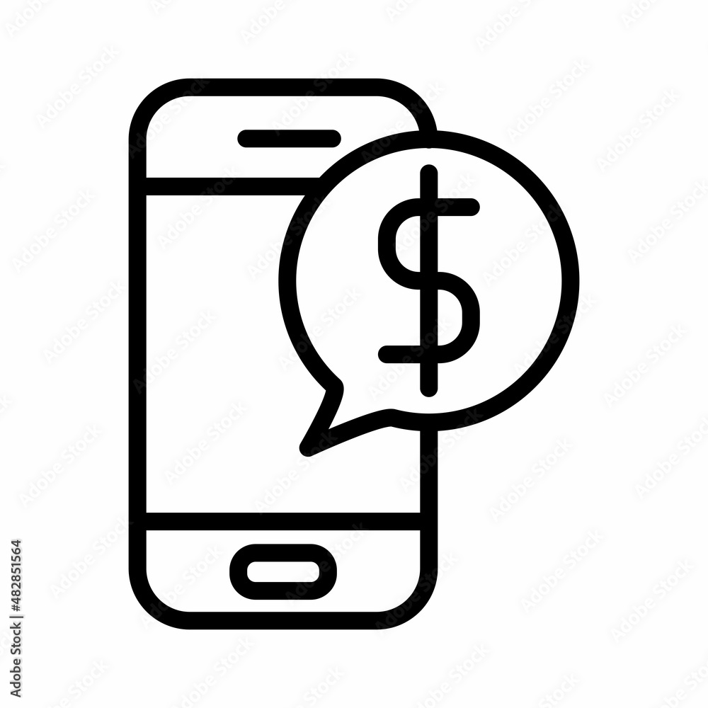 Poster Mobile Payment Icon Design Vector Logo Template Illustration Sign And Symbol