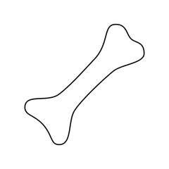 Bone for dog, vector drawing

