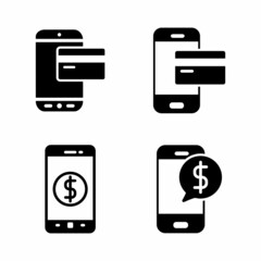 Mobile Payment Icon Design Vector Logo Template Illustration Sign And Symbol