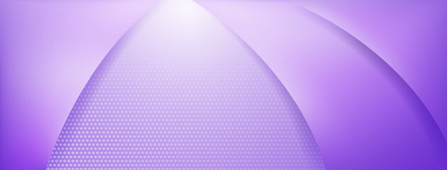 Abstract background made of curved lines and halftone dots in light purple colors