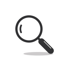 Magnify icon flat design vector illustration.