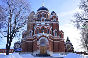 The Spaso-Borodinsky Monastery is an Orthodox convent of the Odintsovo Diocese of the Russian Orthodox Church, located on the Borodino field, near the village of Semenovskoye in the Borodino rural set