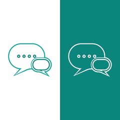Speech bubble icon vector illustration