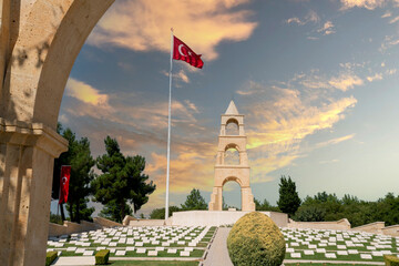 The cemetery of a legendary regiment with the 57th Regiment Çanakkale War, the stopping of the...