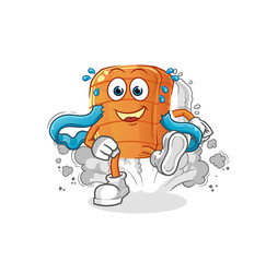 sushi runner character. cartoon mascot vector