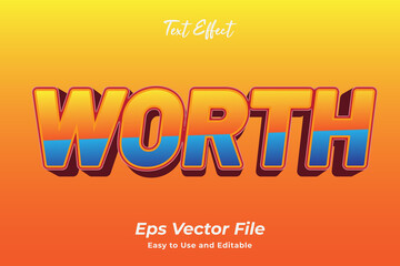 Worst text effect. editable and easy to use. premium vector