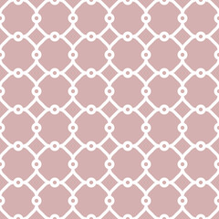 Seamless vector ornament in arabian style. Pattern for wallpapers and backgrounds. Pink and white pattern