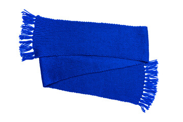 Fototapeta premium A warm winter scarf is interestingly tied. Beautiful texture.