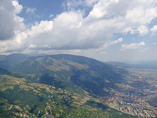 Naklejka na ściany i meble Mountains above Sopot in Bulgaria 