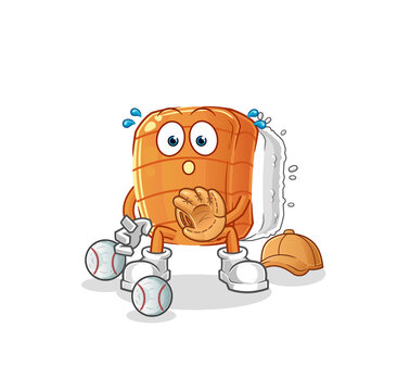 recommend clip art: sushi baseball Catcher cartoon. cartoon mascot vector