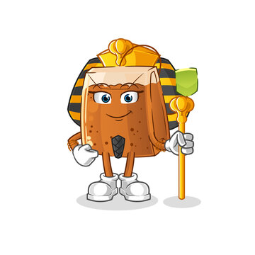recommend clip art: tea bag ancient egypt cartoon. cartoon mascot vector