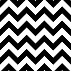 Chevron seamless pattern. Repeated zag zig pattern for prints design. Repeating monochrome shevron. Black geometric striped on white background. Simple swatch zigzag patern. Vector illustration