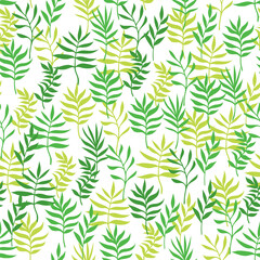 Palm branches pattern seamless
