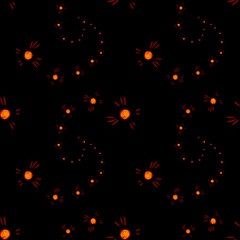 Seamless pattern of space and meteorites