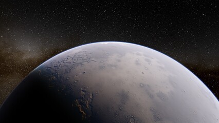 Naklejka premium Abstract planets and space background