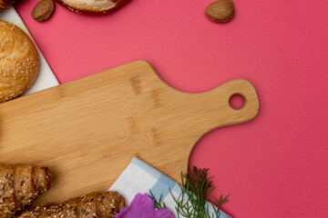 Composition on cooking board