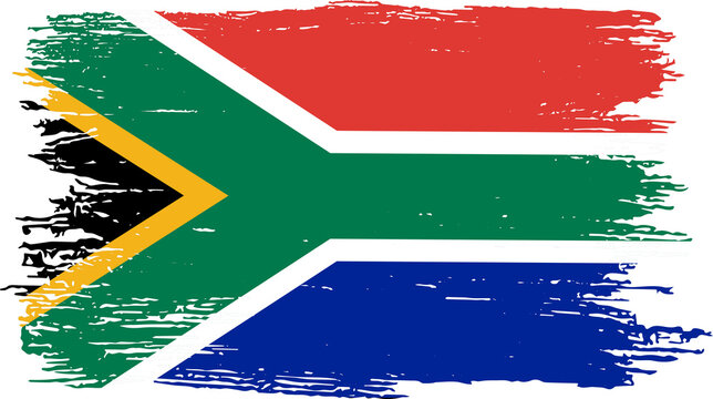 south african flag vector