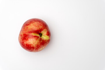 Nectarine fruit, isolated on white background