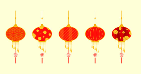 Fototapeta na wymiar Happy Chinese New Year Lantern 