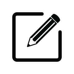 Edit icon symbol vector. Edit text icon.