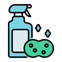 spray Color line icon