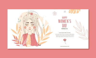 Obraz premium International women's day hand drawn illustration